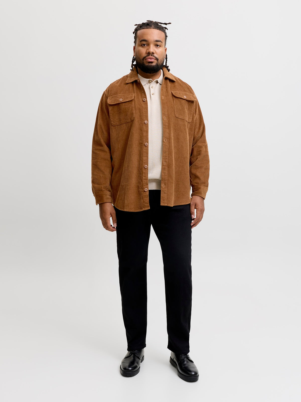 JACK&JONES  JJEREGENT CORD OVERSHIRT LS SN PLS