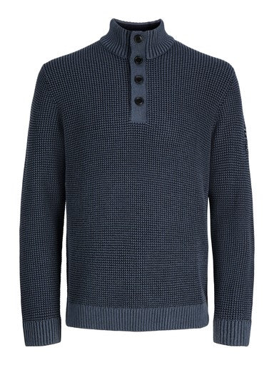 JACK&JONES JJELIAS KNIT HIGH NECK PLS BLAUW)
