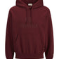 JACK&JONES JORFREDERIKSBERG MONOGRAM SWEAT BORDEAUX ROOD