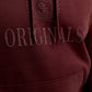 JACK&JONES JORFREDERIKSBERG MONOGRAM SWEAT BORDEAUX ROOD