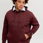 JACK&JONES JORFREDERIKSBERG MONOGRAM SWEAT BORDEAUX ROOD