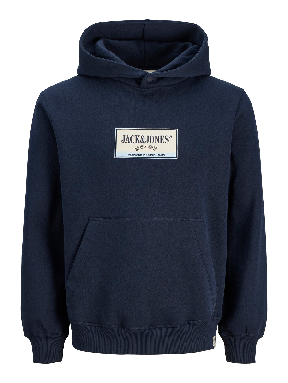 JACK&JONES JORFREDERIKSBERG GRAPHIC BOX SWEAT BLAUW