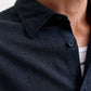 JACK&JONES  JJEFIELD MELANGE SHIRT LS SN PLS BLAUW