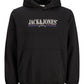 JACK&JONES JORFREDERIKSBERG GRAPHIC BOX SWEAT ZWART