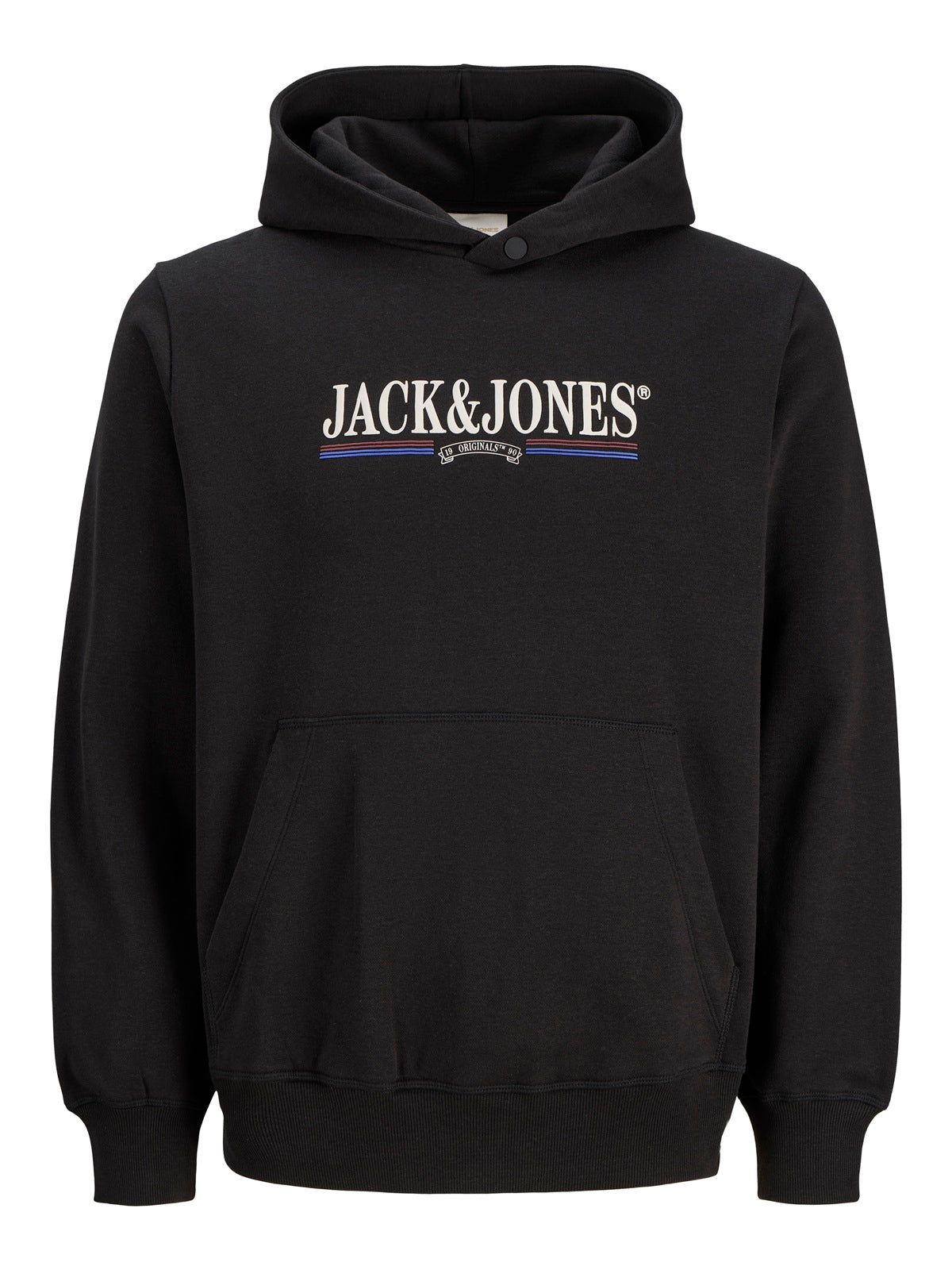 JACK&JONES JORFREDERIKSBERG GRAPHIC BOX SWEAT ZWART