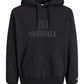 JACK&JONES JORFREDERIKSBERG MONOGRAM SWEAT ZWART