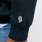 JACK&JONES JORFREDERIKSBERG MONOGRAM SWEAT BLAUW