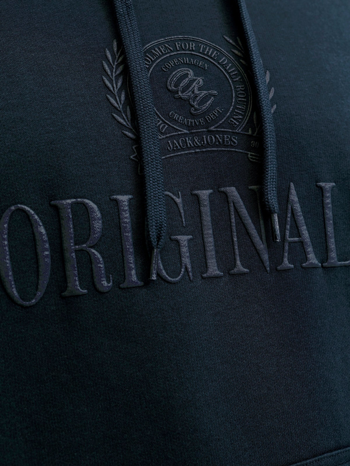 JACK&JONES JORFREDERIKSBERG MONOGRAM SWEAT BLAUW