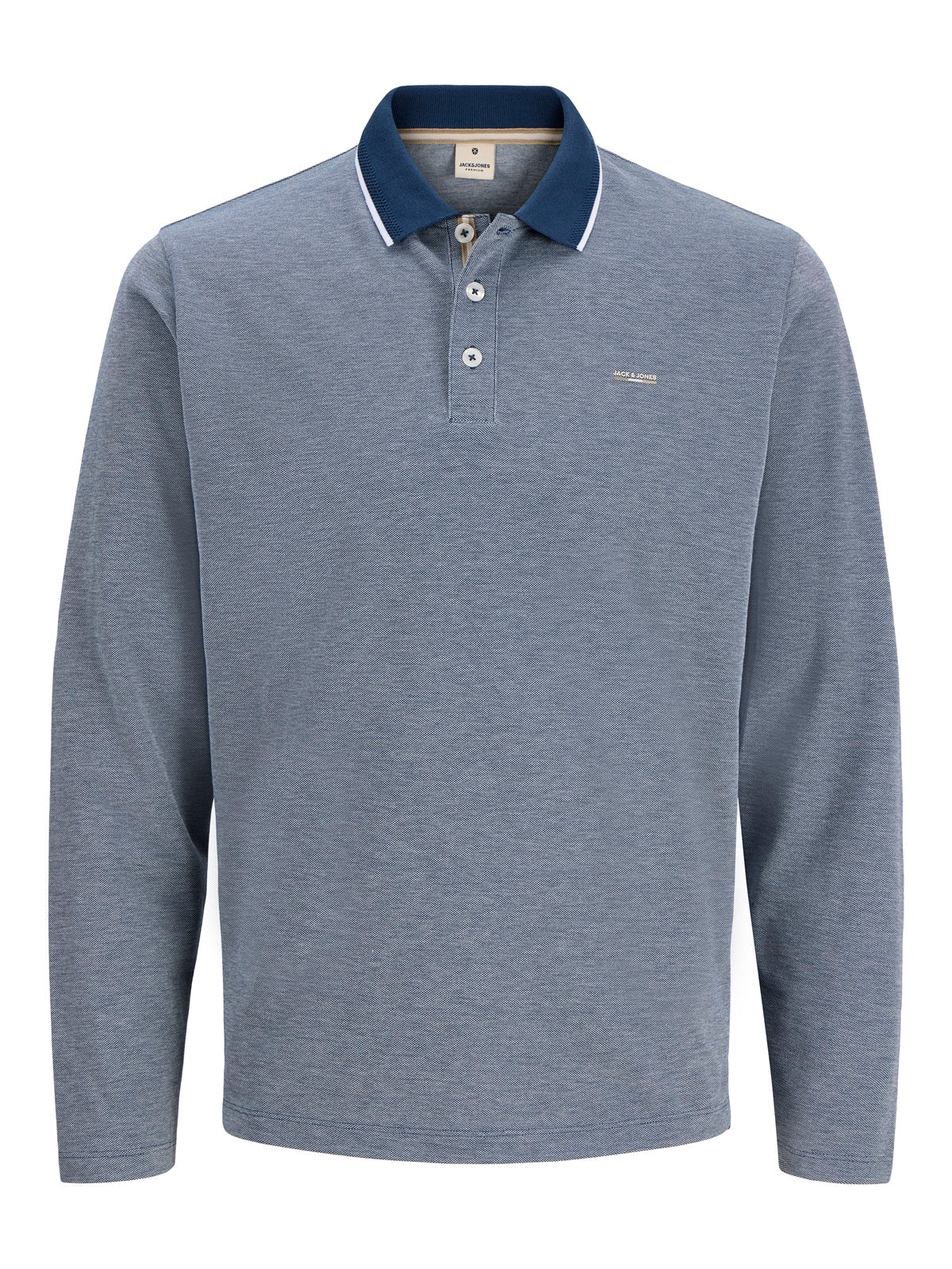 JACK&JONES JPRBLUALVES LS POLO PLS KLEUR INSIGNIA BLUE