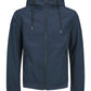 JACK&JONES  JJEBASIC SOFTSHELL HOOD NOOS PLS BLAUW