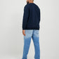 JACK&JONES  JJEBRADLEY SWEAT CREW NOOS BLAUW