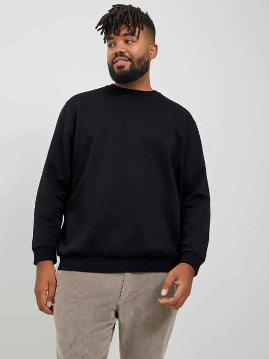 JACK&JONES  JJEBRADLEY SWEAT CREW NOOS PLS ZWART