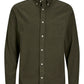 JACK&JONES  JPRBLUNORRIS FLANNEL LS SHIRT BF PLS GROEN