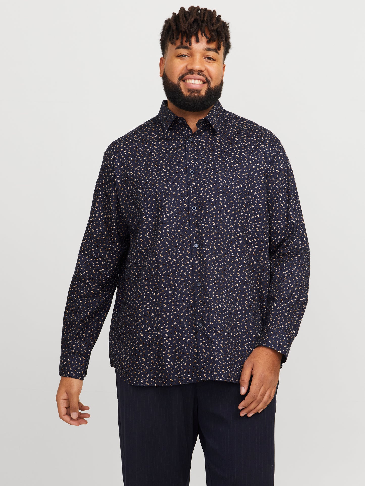 JPRBLALEEDS PRINT STRUCTURE SHIRT PLS