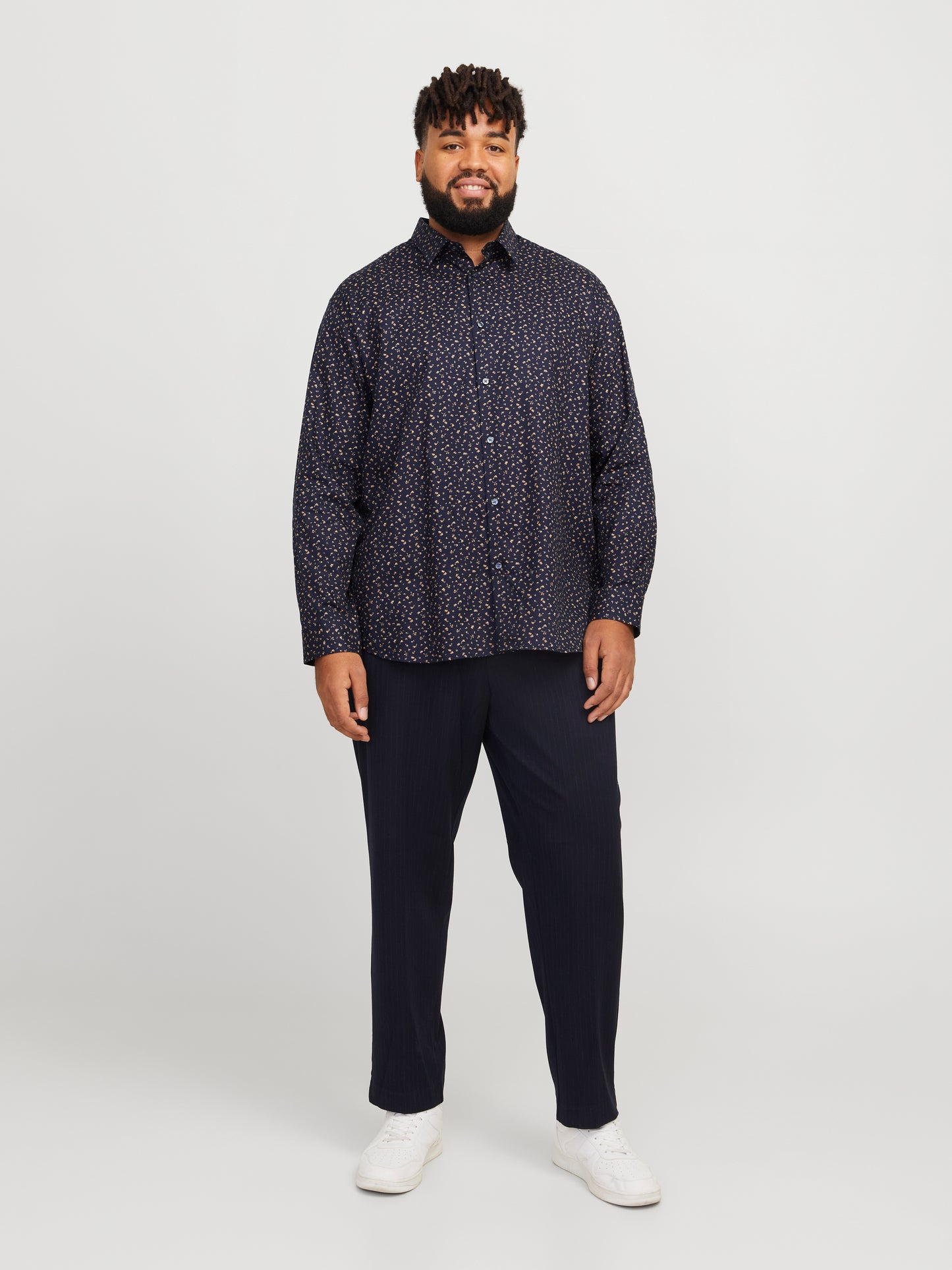 JPRBLALEEDS PRINT STRUCTURE SHIRT PLS