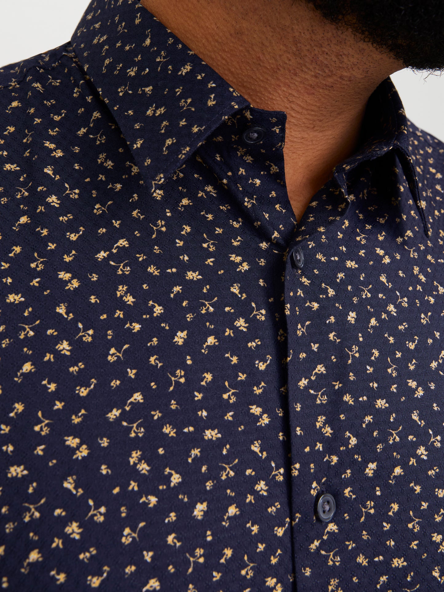 JPRBLALEEDS PRINT STRUCTURE SHIRT PLS