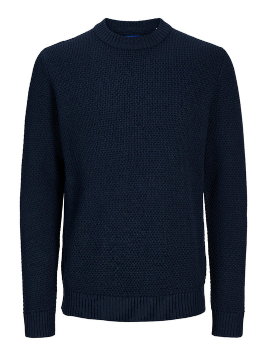 JOREATON KNIT CREW NECK BF PLS BLAUW