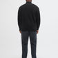 JACK&JONES JORNORREBRO KNIT HALF ZIP PLS ZWART