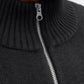 JACK&JONES JORNORREBRO KNIT HALF ZIP PLS ZWART