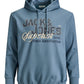 JACK&JONES  JJELOGO SWEAT HOOD 2 COL BLUE MIRAGE
