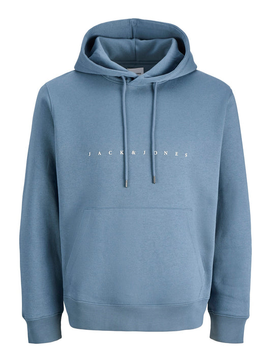 JACK&JONES  JJESTAR JJ SWEAT HOOD NOOS BLUE MIRAGE