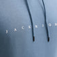 JACK&JONES  JJESTAR JJ SWEAT HOOD NOOS BLUE MIRAGE