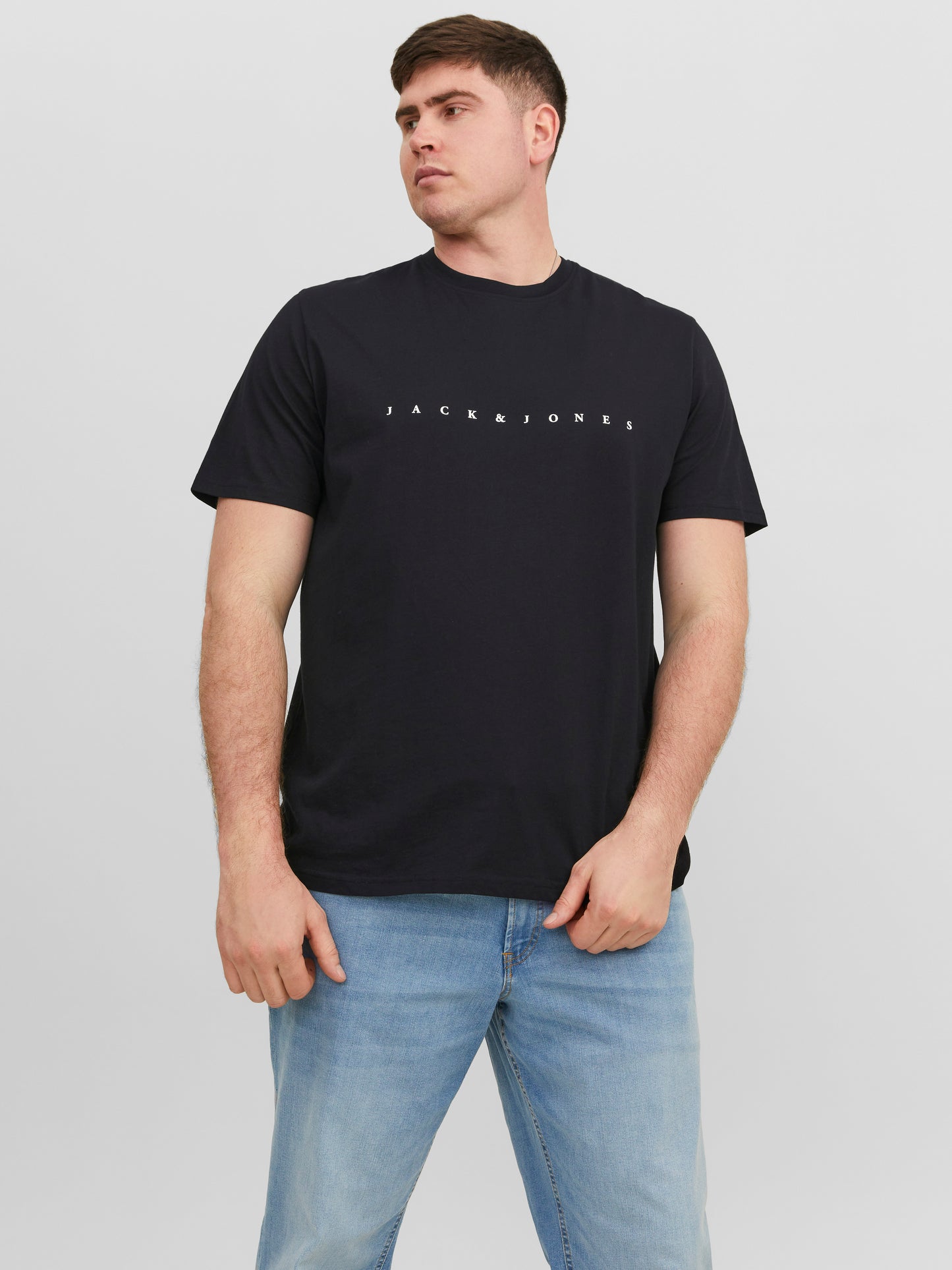 JACK&JONES  JJESTAR JJ TEE SS NOOS ZWART