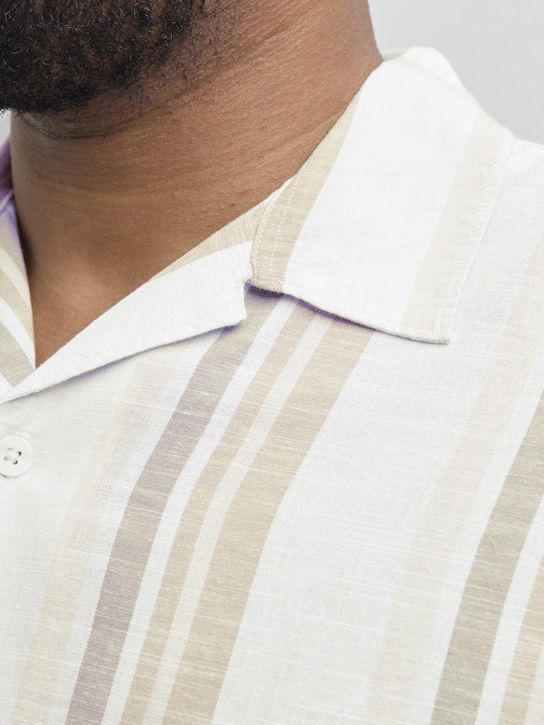 Jack & Jones PLUS JPRCCSUMMER STRIPE RESORT S/S SHIR PLS