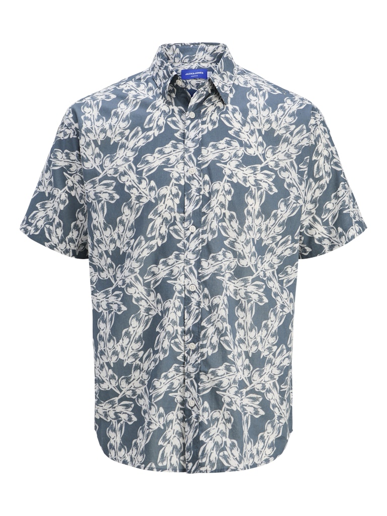 Jack & Jones JORJOSHUA SPLIT AOP SHIRT SS PLS Stormy Weather