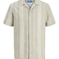 JACK&JONES  JPRBLUSUMMER LINEN BLEND DOBBY S/S S PLS