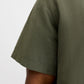 JACK&JONES PLUS JJEBREEZE LINEN BLEND SHIRT SS SN PLS OLIVE GREEN
