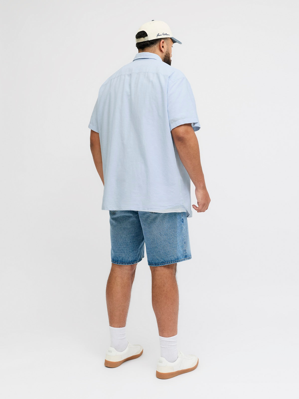 Jack & Jones PLUS JJEBREEZE LINEN BLEND SHIRT SS SN PLS