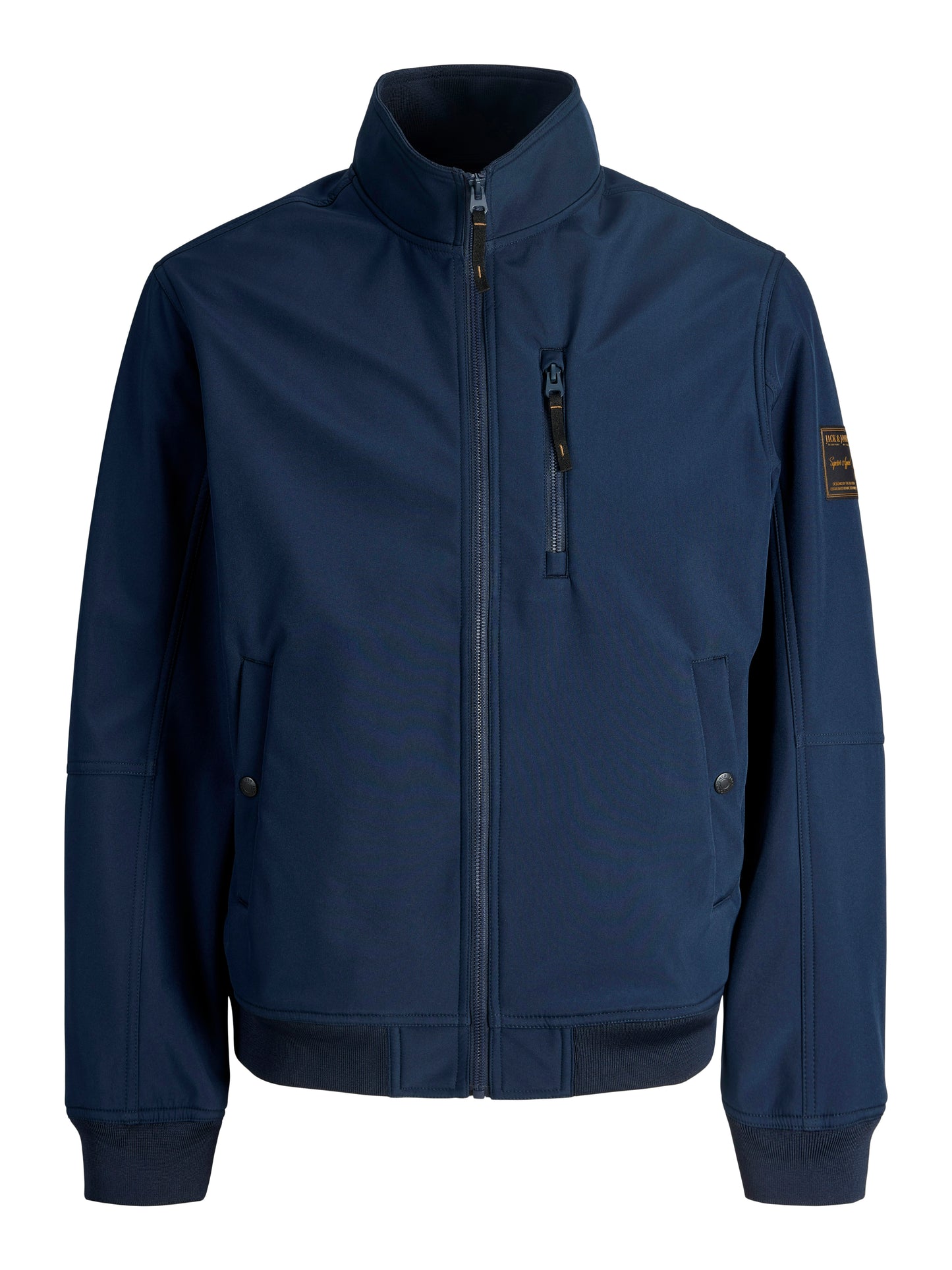 JACK&JONES  JJEPARKER SOFTSHELL COLLAR BOMBER SN PLS BLAUW