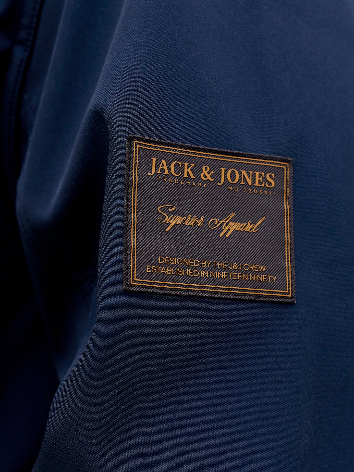 JACK&JONES  JJEPARKER SOFTSHELL COLLAR BOMBER SN PLS BLAUW