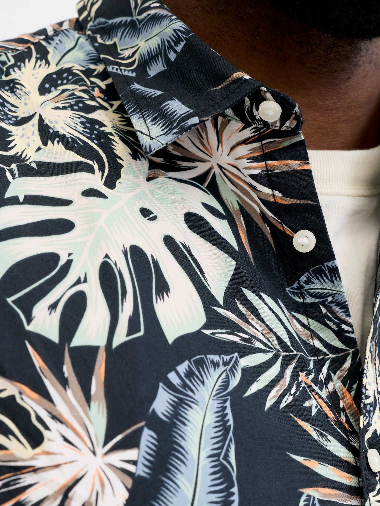 JACK&JONES  JJHONOLULU AOP TEE SS CREW NECK PLS