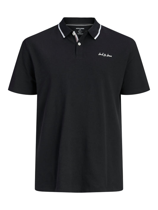 JACK&JONES  JJBLAZE POLO SS PLS ZWART