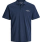 JACK&JONES JJCOLLEGE LOGO POLO SS PLS BLAUW