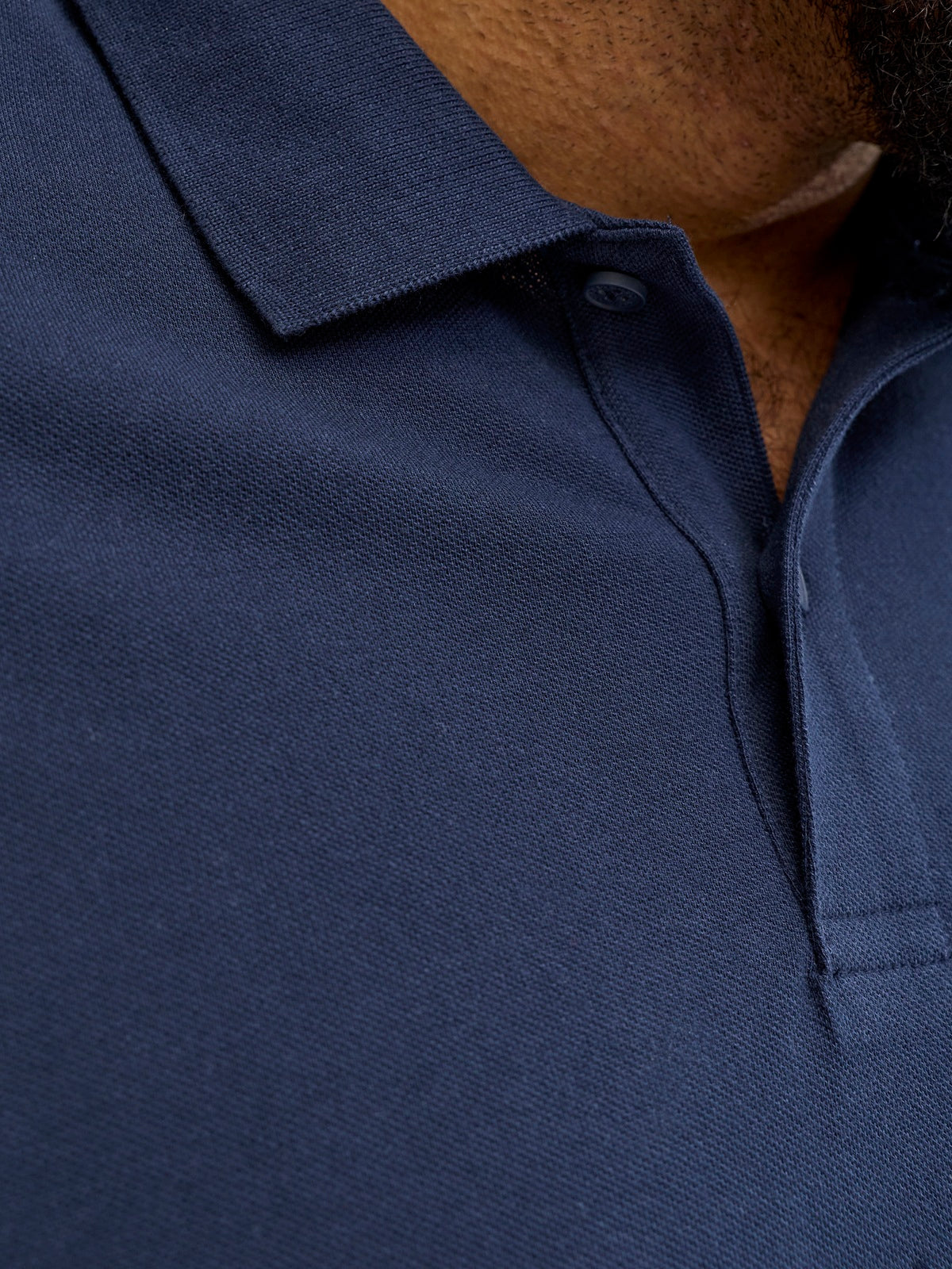 JACK&JONES JJCOLLEGE LOGO POLO SS PLS BLAUW