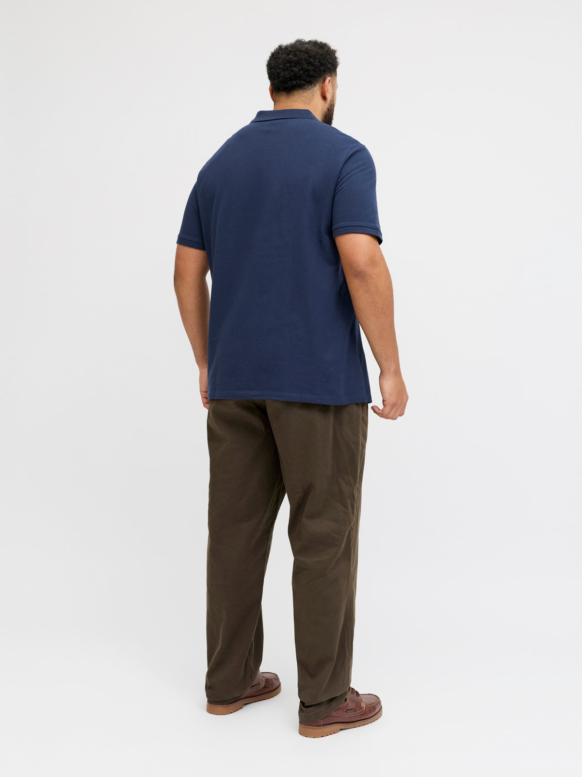 JACK&JONES JJCOLLEGE LOGO POLO SS PLS BLAUW