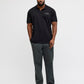JACK&JONES JJCOLLEGE LOGO POLO SS PLS BLACK