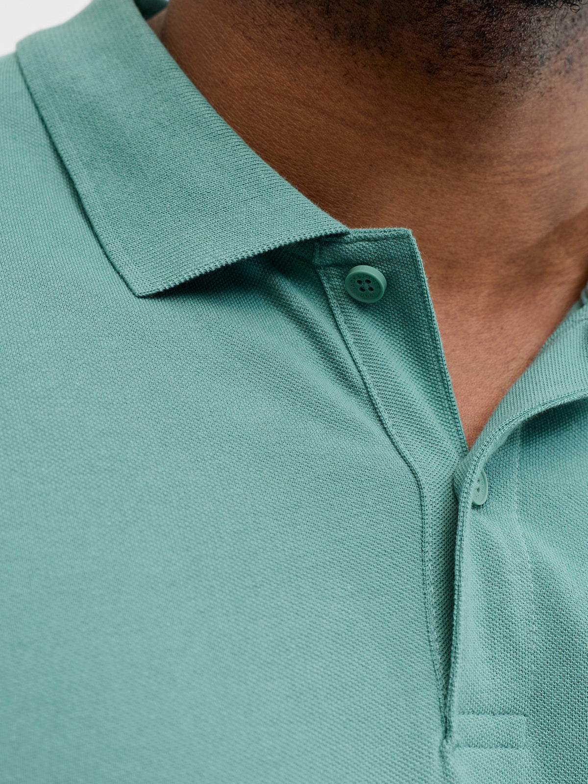 JACK&JONES JJCOLLEGE LOGO POLO SS PLS MINERAL BLUE