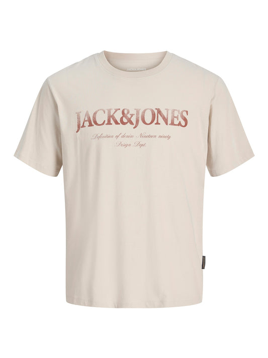 JACK&JONES  JJDEVIN DAYTONA PRINT TEE SS CN PLS