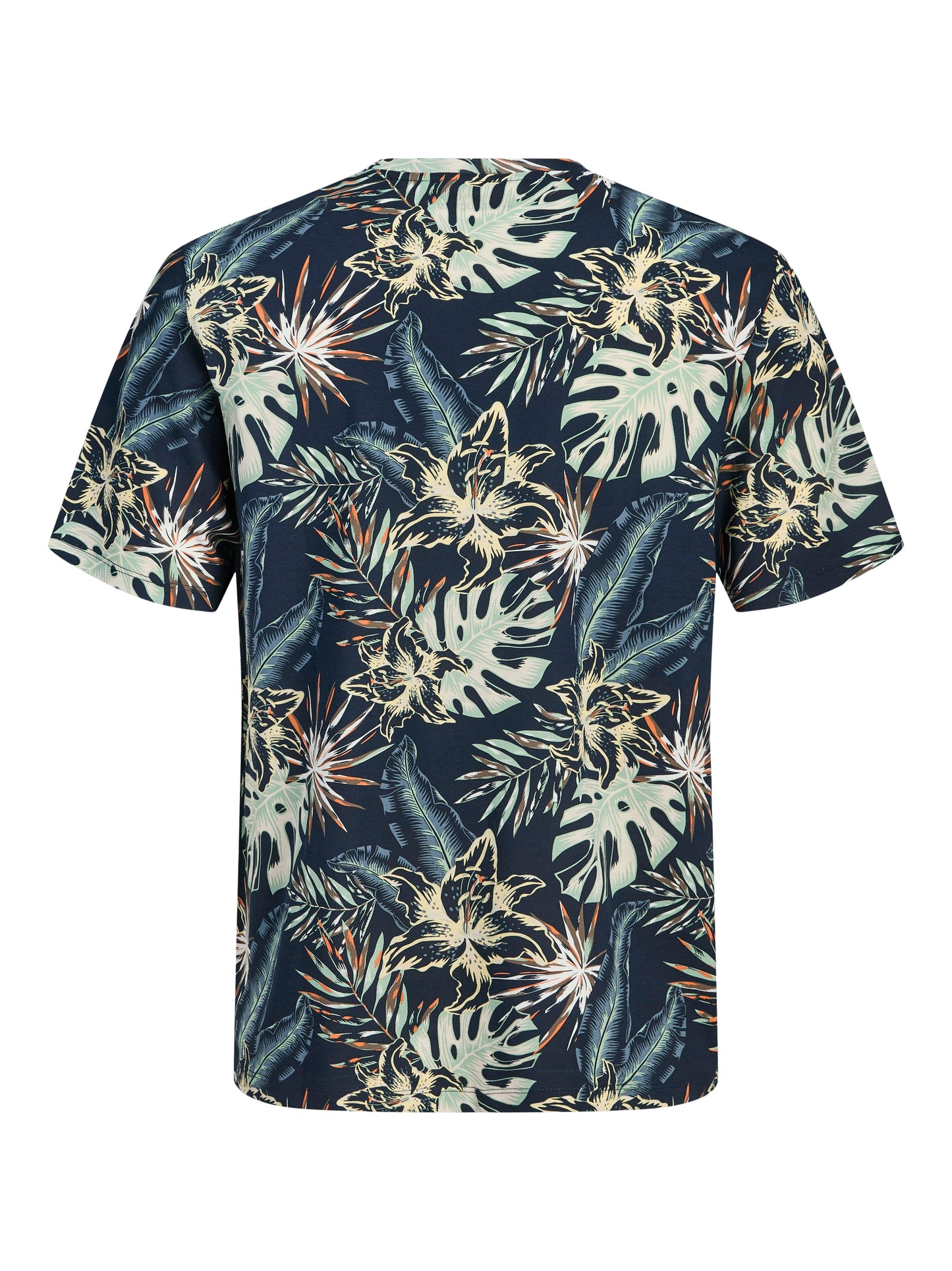JACK&JONES  JJHONOLULU AOP TEE SS CREW NECK PLS NAVY BLAZER