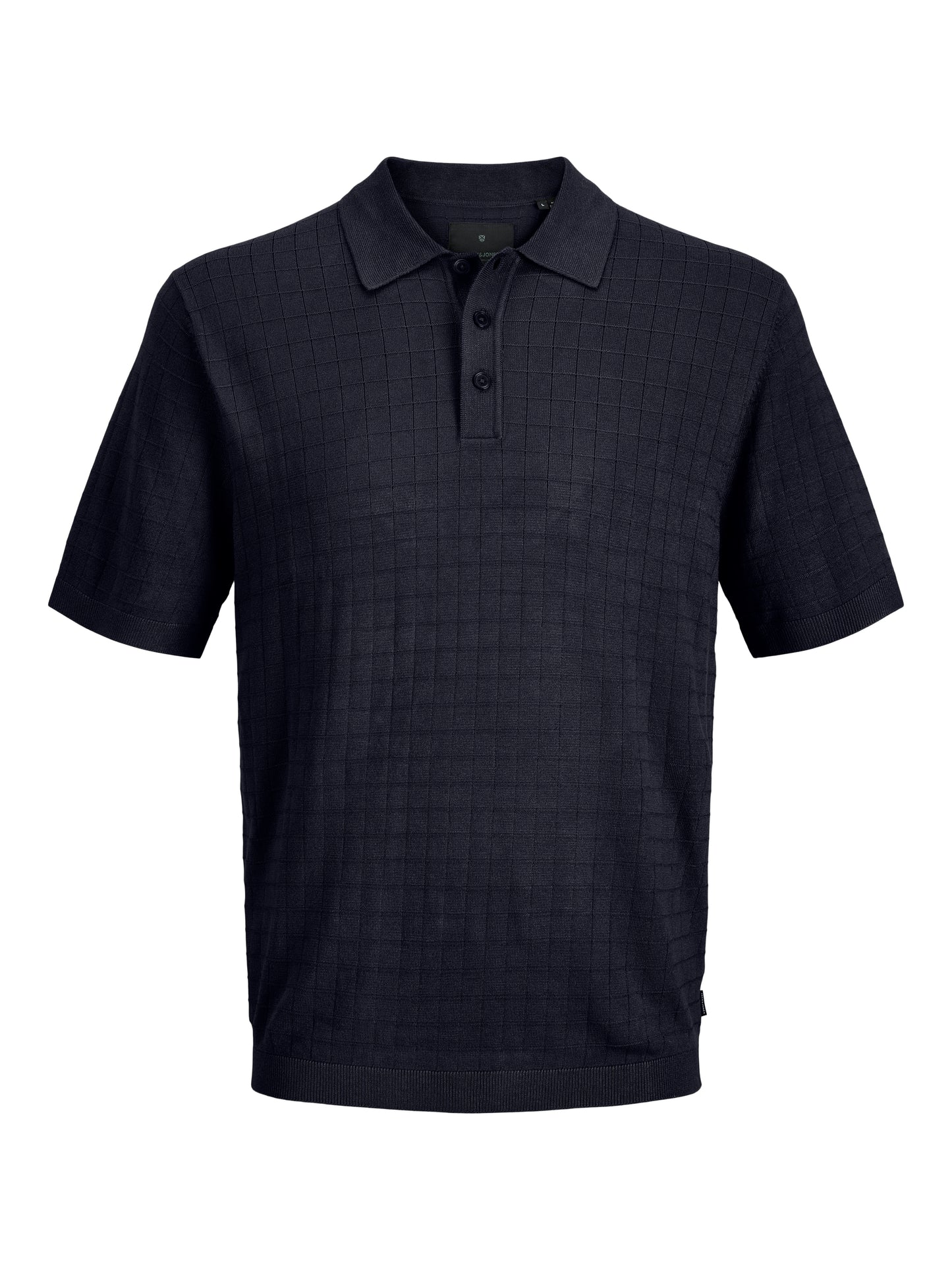 JACK&JONES  JPRBLAWILLIAM STRUCTURE KNIT POLO PLS BLAUW