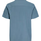 JACK&JONES JJGLOBAL WAFFLE RESORT SHIRT SS PLS  Blue Mirage