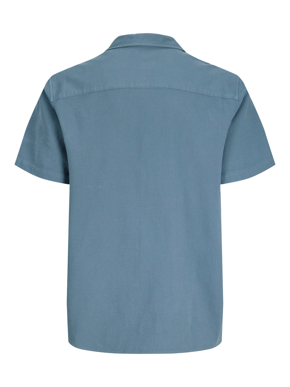 JACK&JONES JJGLOBAL WAFFLE RESORT SHIRT SS PLS  Blue Mirage