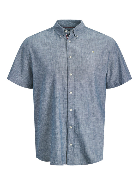 JACK&JONES  JPRBLUSUMMER  LINEN BLEND SHIELD SS PLS Faded Denim