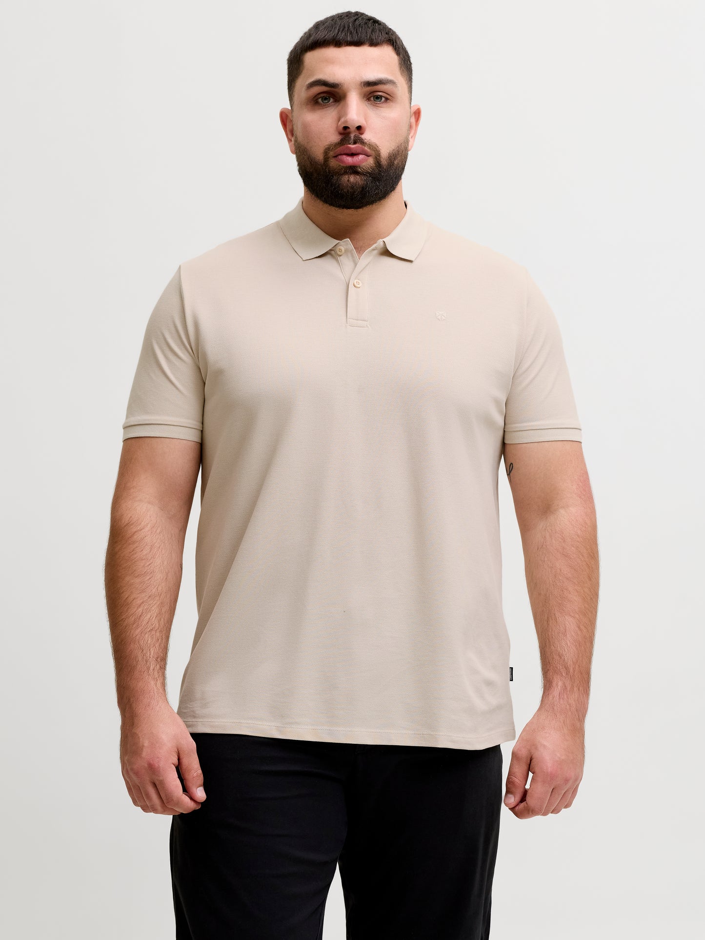 JACK&JONES  JPRBLAWESTON SS POLO PLS CREME