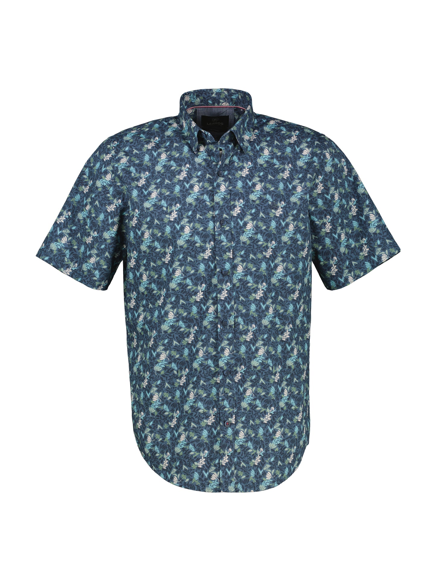 Lerros Overhemd Korte mouw Kleur Blauw