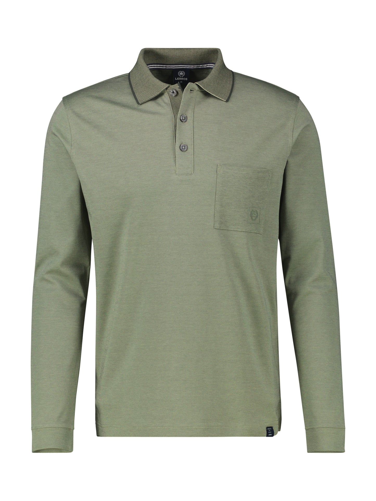 Lerros Polo Lange mouw Kleur Nordic Olive